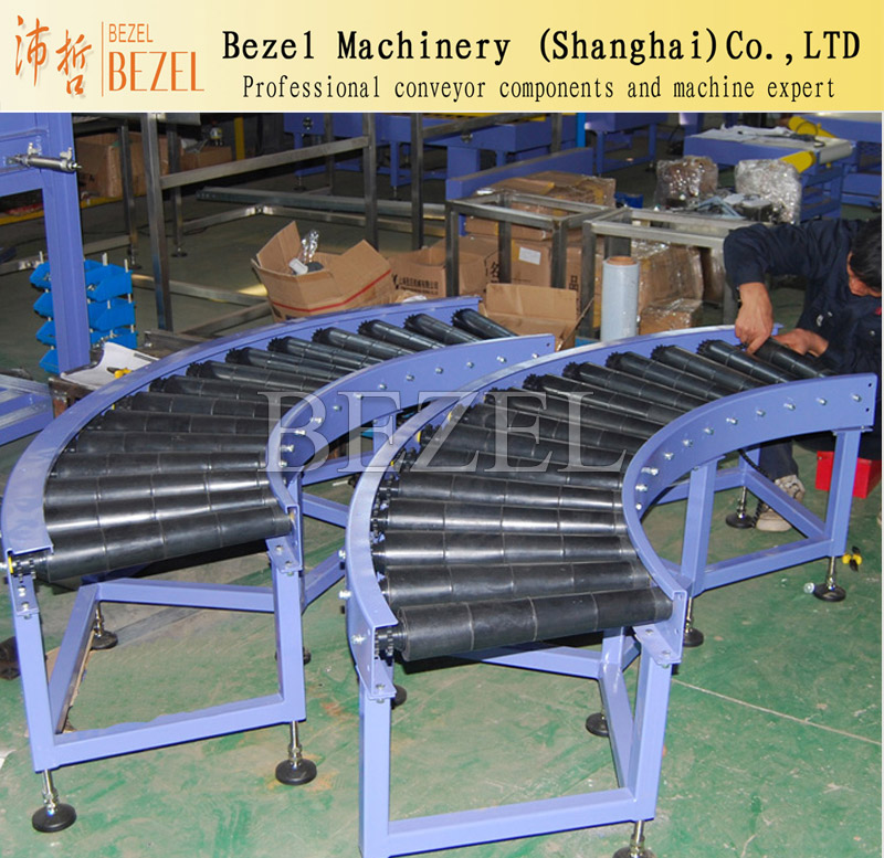 PVC滾筒轉(zhuǎn)彎輸送機(jī)